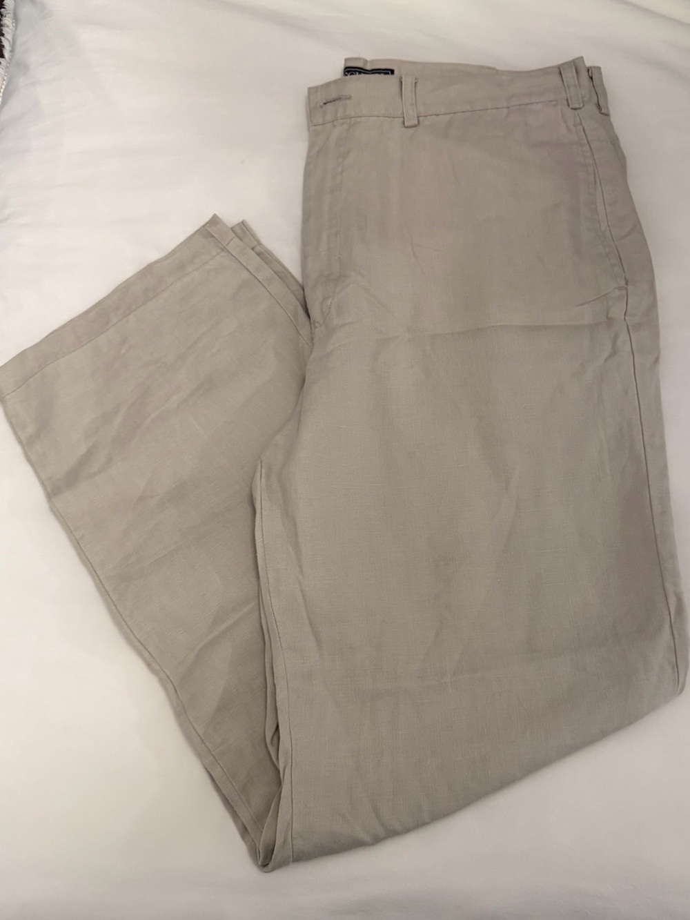 Men's Lightweight Khaki Chinos - 100% Linen